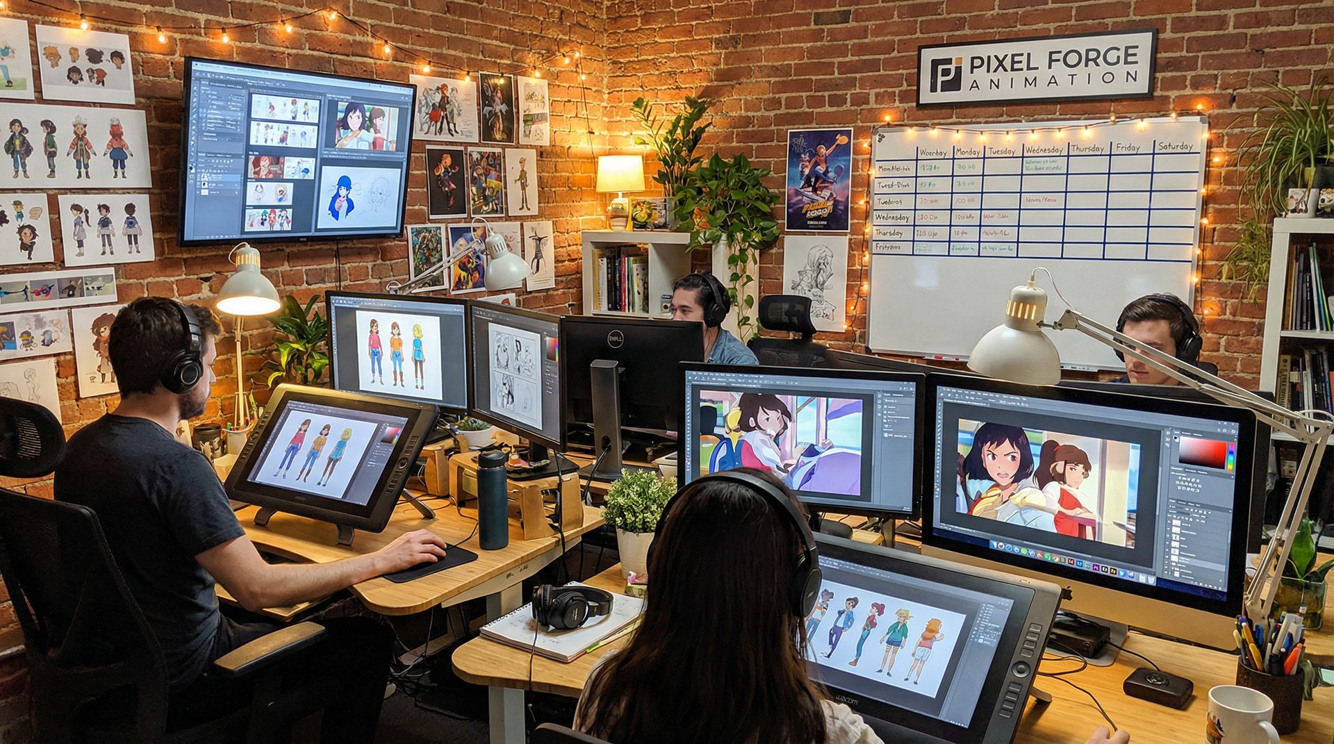 日剧《丈夫出差回来晚了》动漫作品